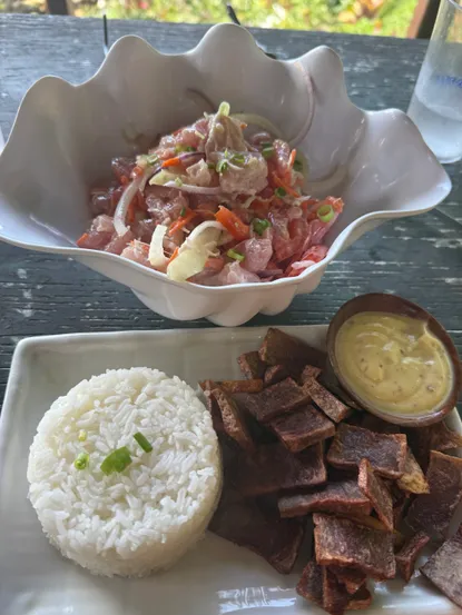 Photograph from Tuna, Tuna Everywhere: Poisson Cru in the Hills of Mo‘orea