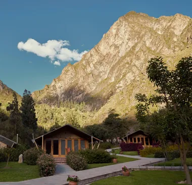 Cabins beneath the ridge