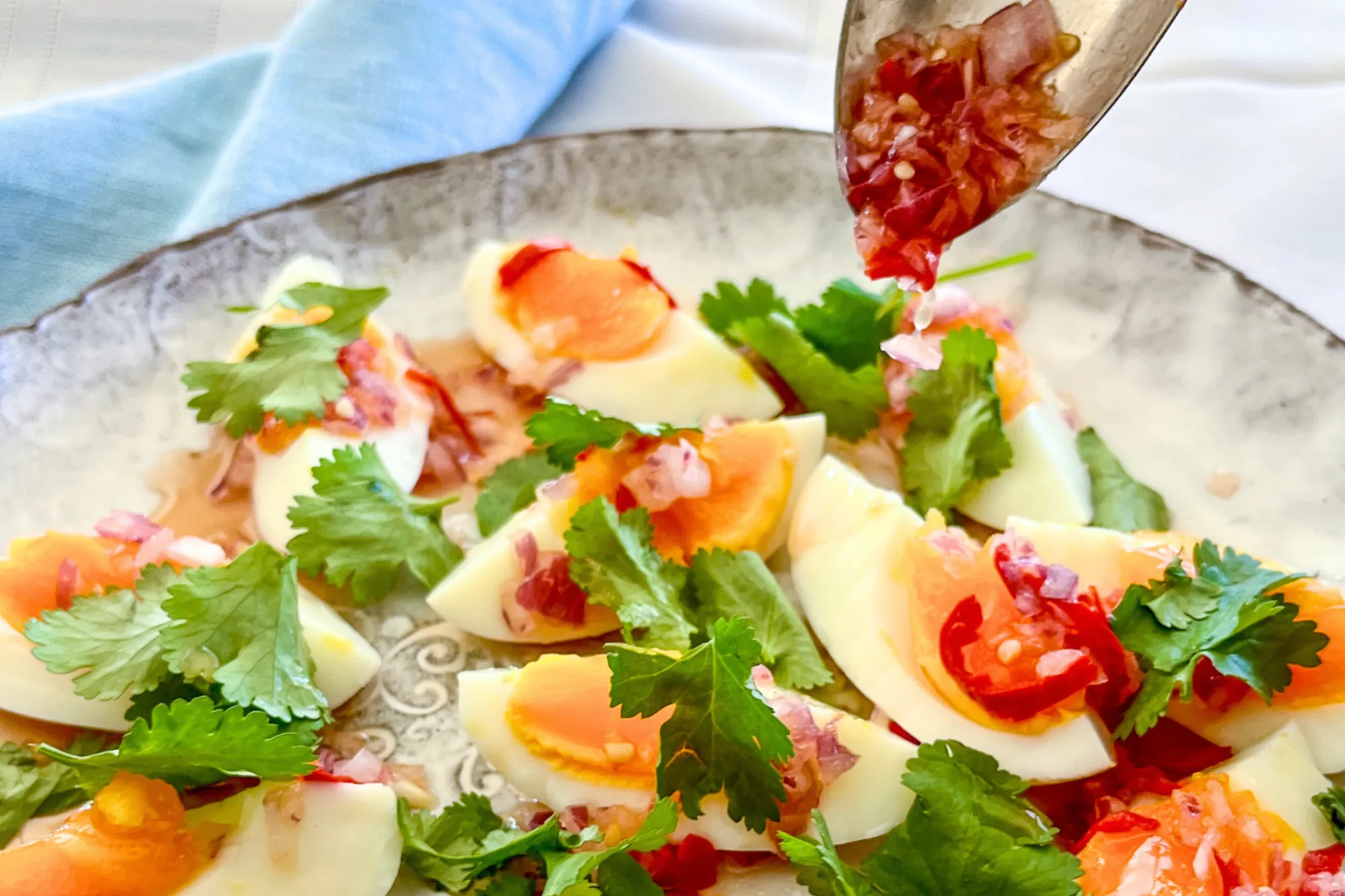 Recipe: Yum Kai Tom (Thai Hard Boiled Egg Salad)