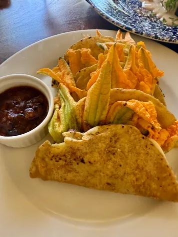Zucchini Blossom Taco