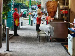 Preparing Trompo Meat