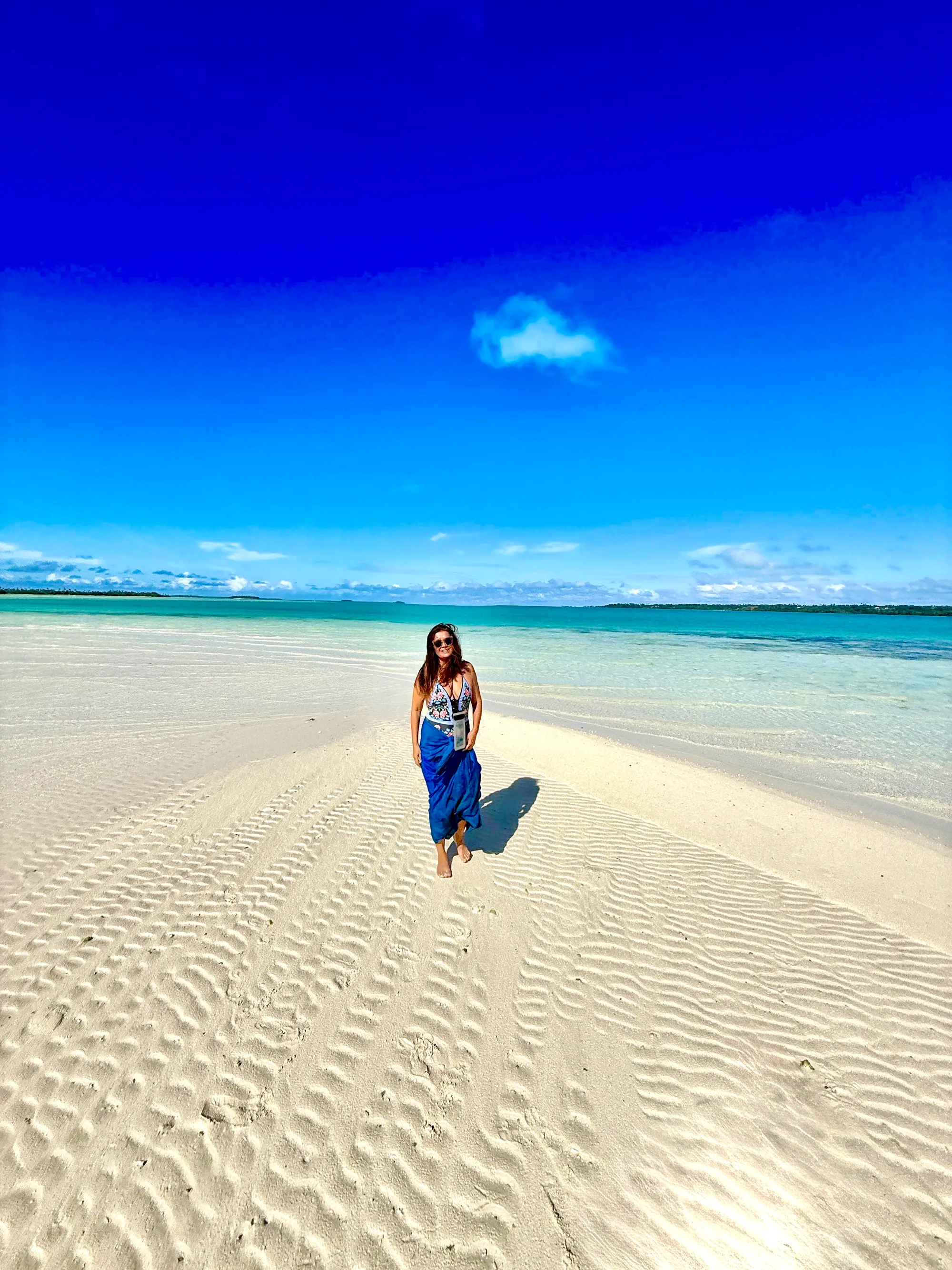 Out on the sandbank at low tide