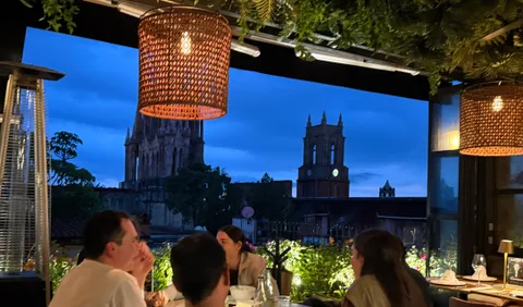 Photograph from The Irresistible Lure of Rooftop Tables | San Miguel de Allende