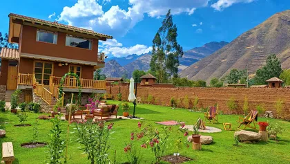 The garden at the house we rented