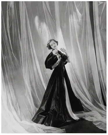 Mary Taylor wearing a Vionnet dress by Cecil Beaton for Vogue