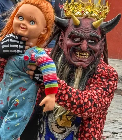 Photograph from What Came Down the Street: Gran Desfile de Danzas Locales y Foráneas