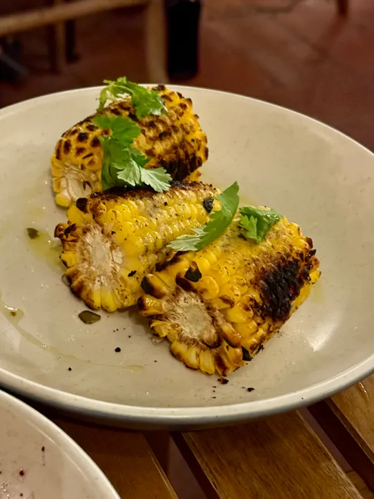 Corn with Pepita Butter (Elote con mantequilla de pepita)- love an elote not covered in mayo!
