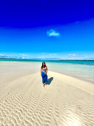 Out on the sandbank at low tide