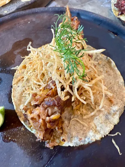 Photograph from Trinidad Ritual de Sabores- A Taco Pilgrimage in the Middle of Mercado de Coyoacán