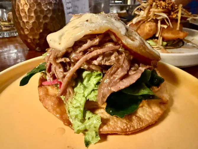 Short rib tostada- might have to come back and take a better pic