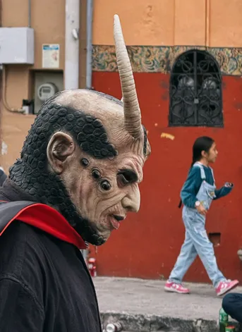 Photograph from What Came Down the Street: Gran Desfile de Danzas Locales y Foráneas