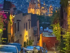 View from outside our front door: San Miguel de Allende